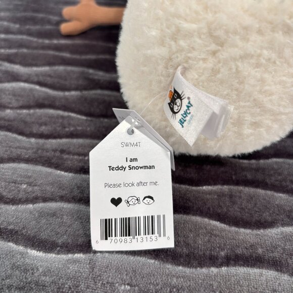 RARE Jellycat Teddy Snowman BNWT - Picture 7 of 7